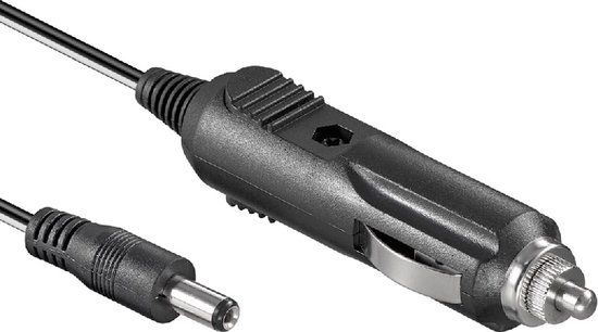Goobay Sigarettenaansteker Autolader - 5,5 x 2,1mm DC plug - 1,8 meter - Zwart