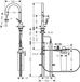Hansgrohe Aqittura M91 - Keukenmengkraan met uittrekbare uitloop en filterkop, sBox, mat zwart