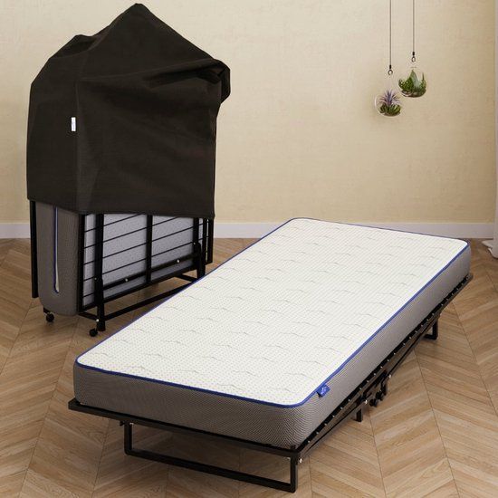 Best Life Opklapbed 90x200 - Logeerbed - Vouwbed 1 Persoons - Plooibed