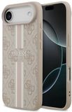 Guess Hoesje Geschikt voor Apple iPhone Air - 4G Printed Stripes Hard Case Back Cover - Geschikt voor MagSafe - Roze