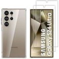 Phonillico® Case voor Samsung Galaxy S24 ULTRA en 2 gehard glas screenprotector
