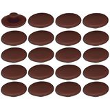 20 x schroefafdekkingen van kunststof, 4 x 2,7 x 11,8 mm, Confirmat meubeldoppen, gatbescherming, universeel, pruim