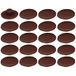 20 x schroefafdekkingen van kunststof, 4 x 2,7 x 11,8 mm, Confirmat meubeldoppen, gatbescherming, universeel, pruim