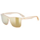 uvex heyday - Sportbril voor volwassene - sterke bescherming tegen zonnestraling - 100% UVA-, B-, C-bescherming - transparent gold/gold mirror - one size