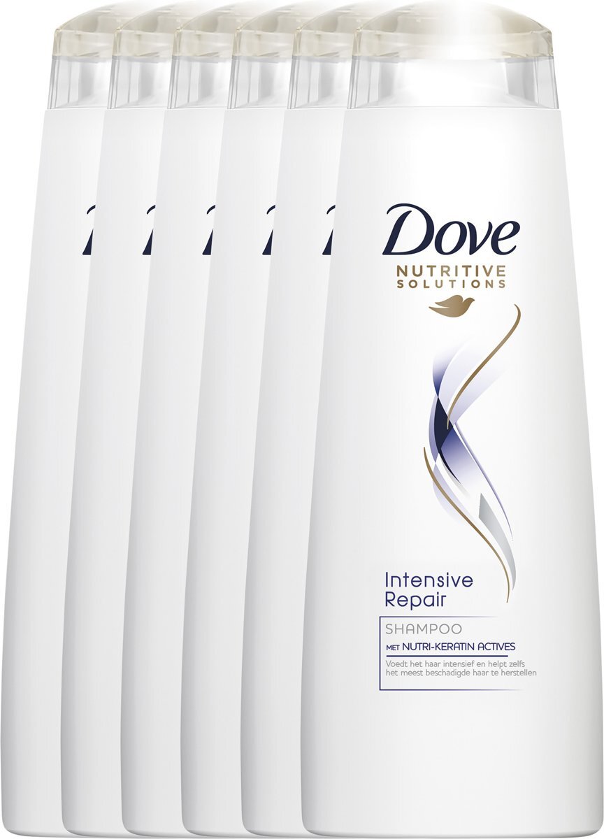 Dove Intense Repair - 6 x 250 ml - Shampoo - Voordeelverpakking