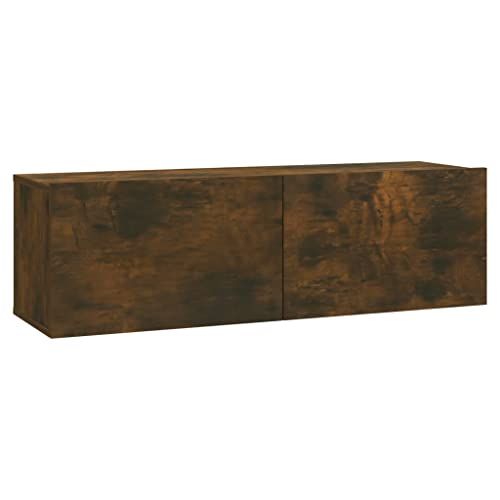 vidaXL Tv-wandmeubel 100x30x30 cm bewerkt hout gerookt eikenkleurig