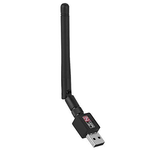 Be Winner WLAN USB-adapter voor pc, 300 Mbit / s USB 2.0 2,4 GHz-signaal draadloze netwerkkaart WLAN-adapter dongle signaalzendontvanger, ondersteuning voor 64/128-bit WEP, ondersteuning voor Windows 2000 / XP / Vista /