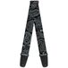 Buckle-Down Gitaarband Bandana Schedels Zwart Zilver 2 Inch Breed (GS-W32818)