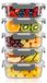 Ensemble de 5 récipients alimentaires en verre borosilicaté, capacité de 1050 ml