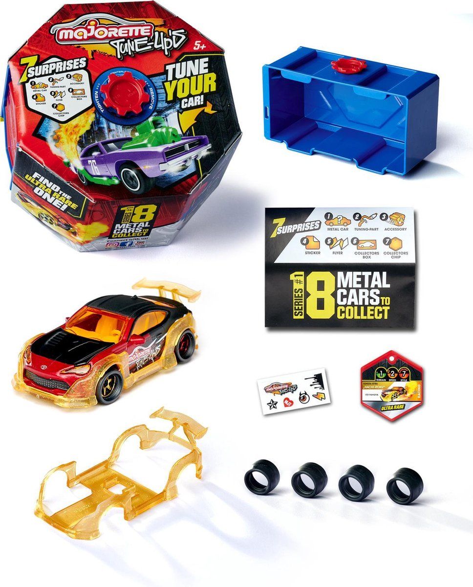 MAJORETTE Tune Up's - Serie 1 - 1-pack - die-cast speelgoedauto - Meerkleurig
