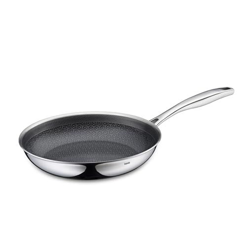 Kela FLAVORIA koekenpan 24 cm roestvrij staal keramische coating honingraatstructuur ovenvast