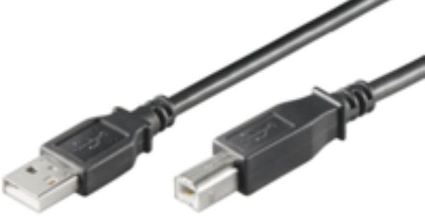 MicroConnect USBAB1B USB 2.0 Kabel - USB-A / USB-B - 1m - Zwart
