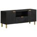 vidaXL TV meubel & entertainment center 105x33x46 cm bewerkt hout zwart