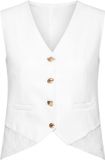 OMBRE Gilet - Slim Fit - Knopen - Effen Blanc L
