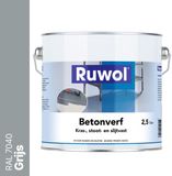 Ruwol Betonverf Grijs (RAL 7040) 2,5 liter
