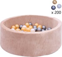 Sunny Boaz Ballenbak inclusief 200 ballen Velvet Beige - Ballenbad rond Ø90x30cm