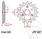 JT Sprockets JTF437.14 14T Staal Voorwiel