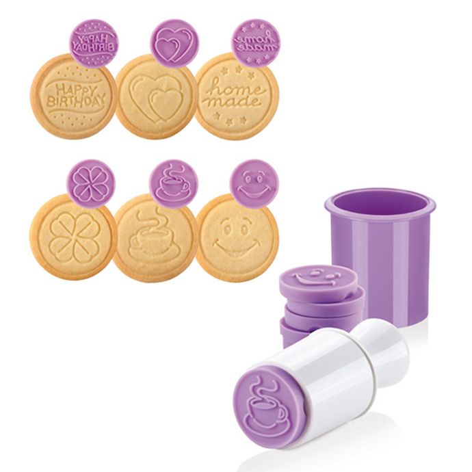 Tescoma 630111 Koekvormpjes - wit, paars
