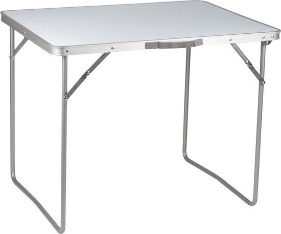 Camp-gear Economy Camping Table - 80x60cm - Steel Frame - Adjustable & Foldable
