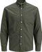 JACK & JONES Button Shirt Slim Fit Button Shirt, Forest Night/Fit: Slim Fit., S