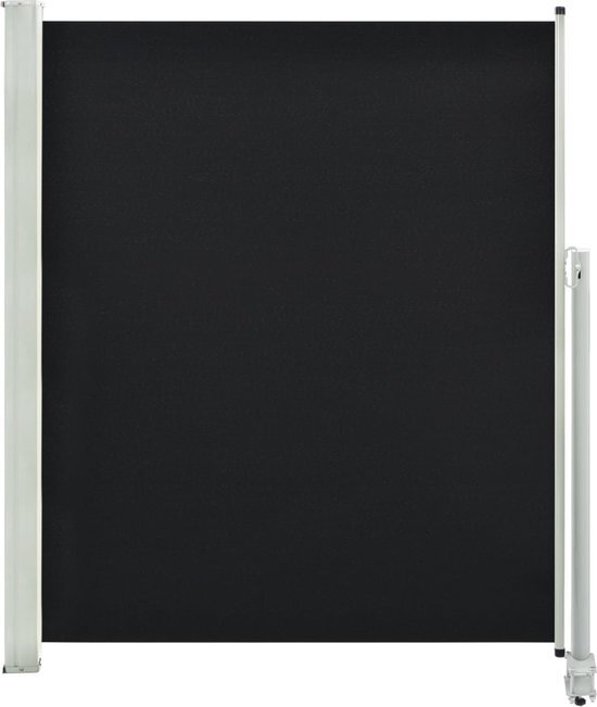 vidaXL Zijluifel uittrekbaar 160x300 cm zwart