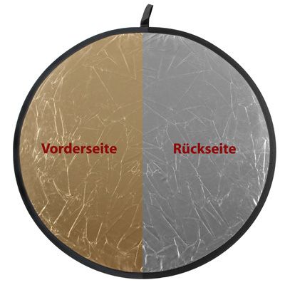 Delamax 730057 - Fotostudioreflector - Zilver/Goud - Vierkant - 550mm