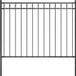 ASSEN Portail en acier 1,7x1,2 m noir