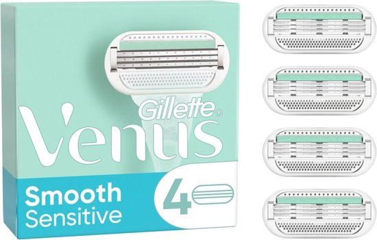 Gillette Venus Smooth Scheermesjes - 4 stuks - Blauw