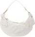 Coccinelle Leren handtas schoudertas Furoshiki Handbag puffy Smooth Leather Pearl crème