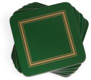 Unyqoos® set van 6 onderzetters groen