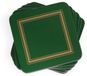 Unyqoos® set van 6 onderzetters groen