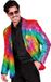 Widmann Pailletten Colbert Hippie Colour Circle Heren XXL