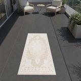 CARPETIA Tapis oriental ornement crème-beige 60 x 180 cm
