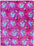Shimmer and Shine Fleece Deken 73361 (120 x 160 cm) - Donker Roze