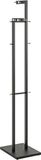 HAKU Staande kapstok chroom, zwart, metaal jassenstandaard - Afmetingen: B 42 cm x H 175 cm x D 30 cm, Stijl: Modern