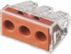 WAGO 773-173 Verbindingsklem Flexibel: - Massief: 2.5-6 mm² Aantal polen: 3 5 stuk(s) Transparant, Rood