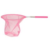 Ibergarden Schepnet/visnet/vlindernet - Uitschuifbaar - roze - van 38 cm tot 75 cm