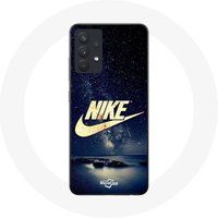Nike Etui voor Samsung Galaxy A13 5G Logo Gold Starry Night Maniacase