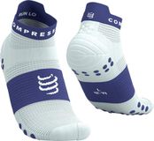 Compressport Pro Racing Socks V4.0 Run Low Unisex Star White/Orient Blue
