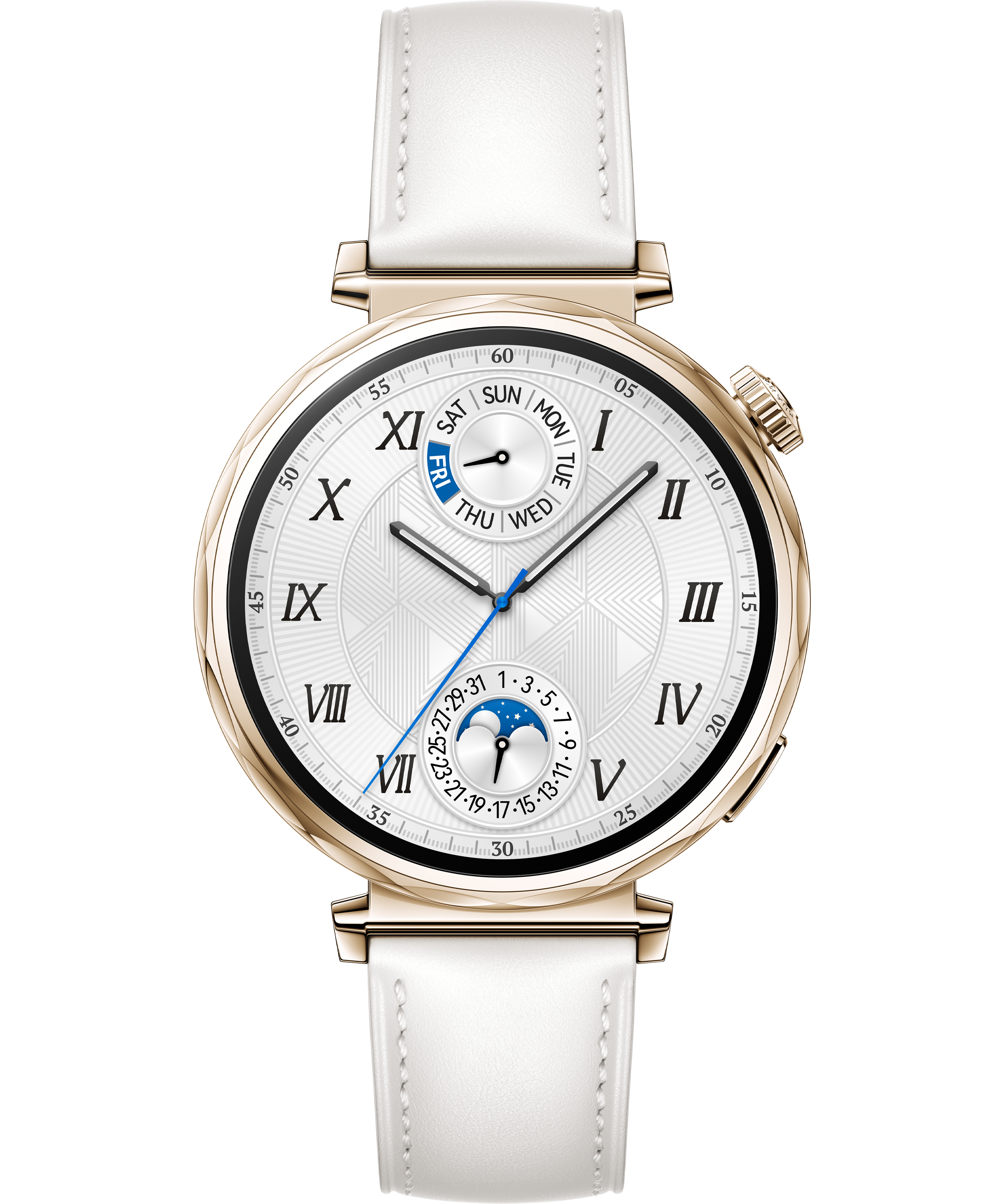 Huawei WATCH GT5 41mm Smartwatch - AMOLED - Gold Case - White Band