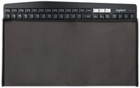 kwmobile Donkergrijs Kunststof Beschermhoes voor Universal Keyboard (L)