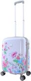 ELLE Harde Handbagage Koffer | Trolley | Reiskoffer 55x35x25 cm Bouquet - Wit