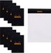 Rhodia Notitieblok - N13 - Gelijnd - 10,5x14,8 cm - Zwart - 10 stuks