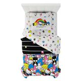 Franco Collectibles Sanrio Hello Kitty & Friends beddengoed, 5-delig, superzacht dekbed en lakenset met sham, twin, (100% officieel gelicentieerd product)