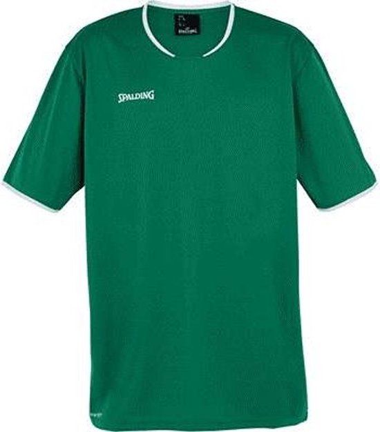 Spalding Move Shooting Shirt Kinderen - Groen / Wit - Maat 152