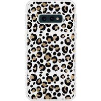 Samsung Galaxy S10e Leopard Verstevigd hoesje met sublimatie bedrukking