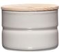 Riess pot de stockage gris clair avec couvercle en bois Ø8 230ml