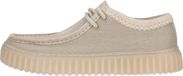 Clarks Torhill Low Veterschoenen Wit Leer Heren Maat 42.5