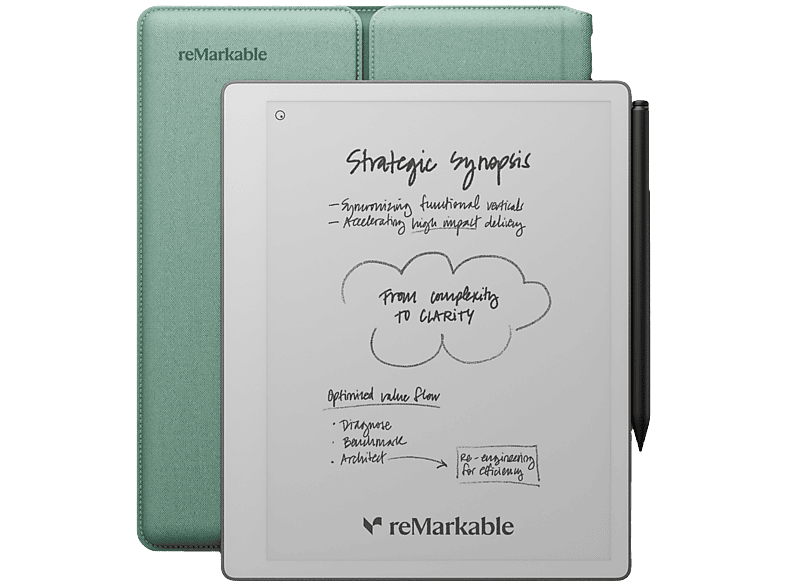 reMarkable Paper Pure met Sleeve Groen