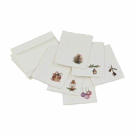 LOBERON Wenskaart set van 6 Aeloria bont